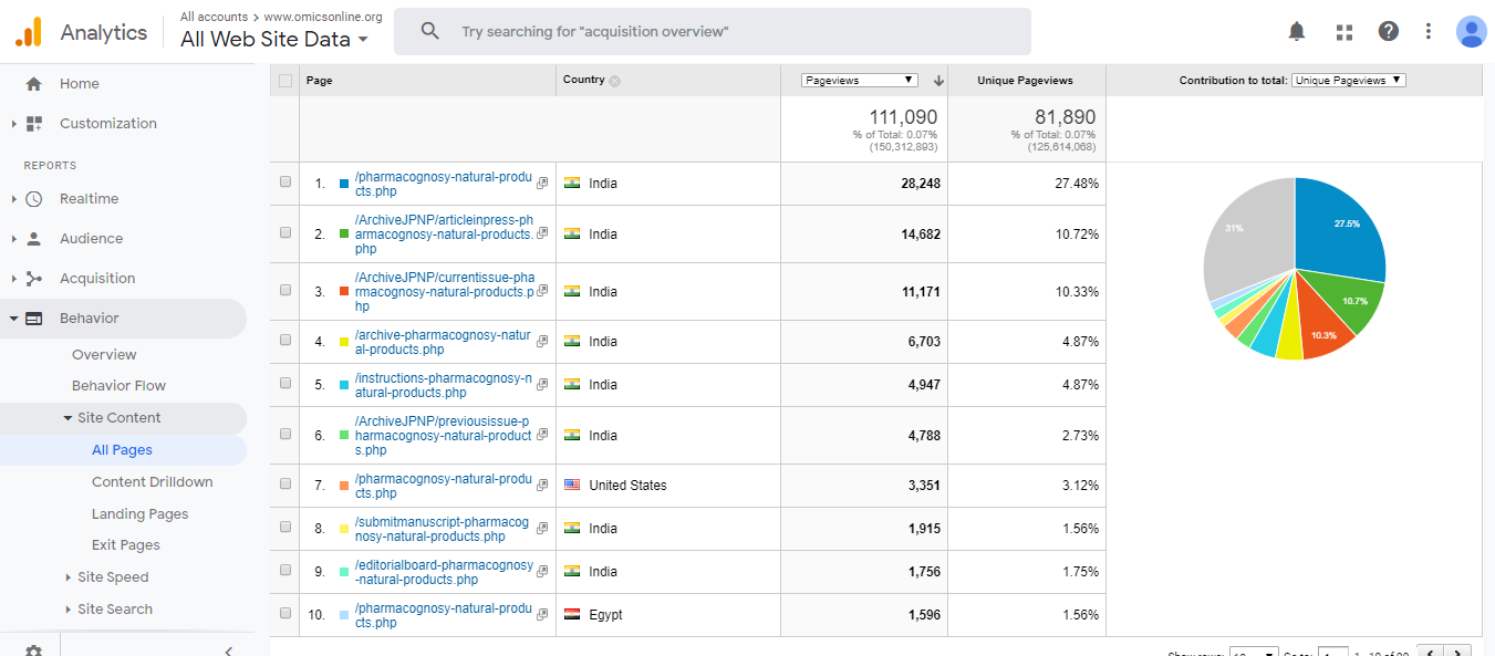 Visitor Analysis Report